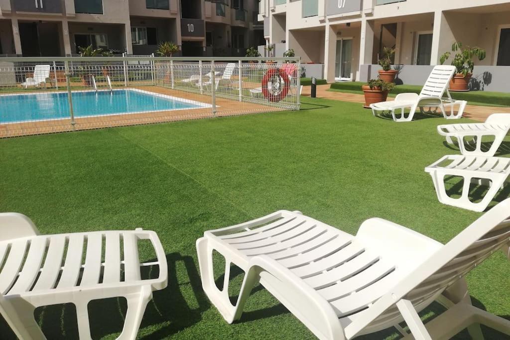 Appartamento Blue Ocean Corralejo: Sunny Terrace, Pool, Wifi Esterno foto